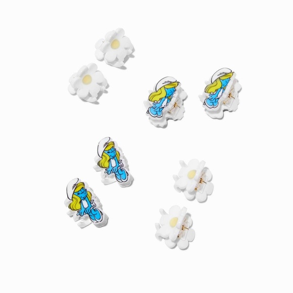 Claire’s The Smurfs Hair Mini Clips Set, 4 Smurfette, 4 Daisies - Picture 7 of 7